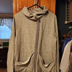 Under Armour asymetrical zip sweatshirt, size large